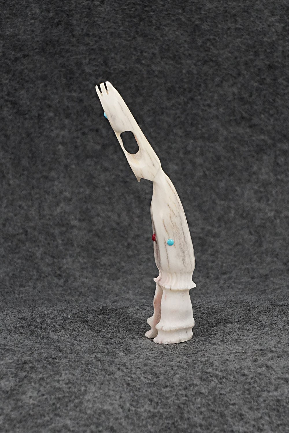 Flute Player Zuni Fetish Carving - Ethan Lowsayate