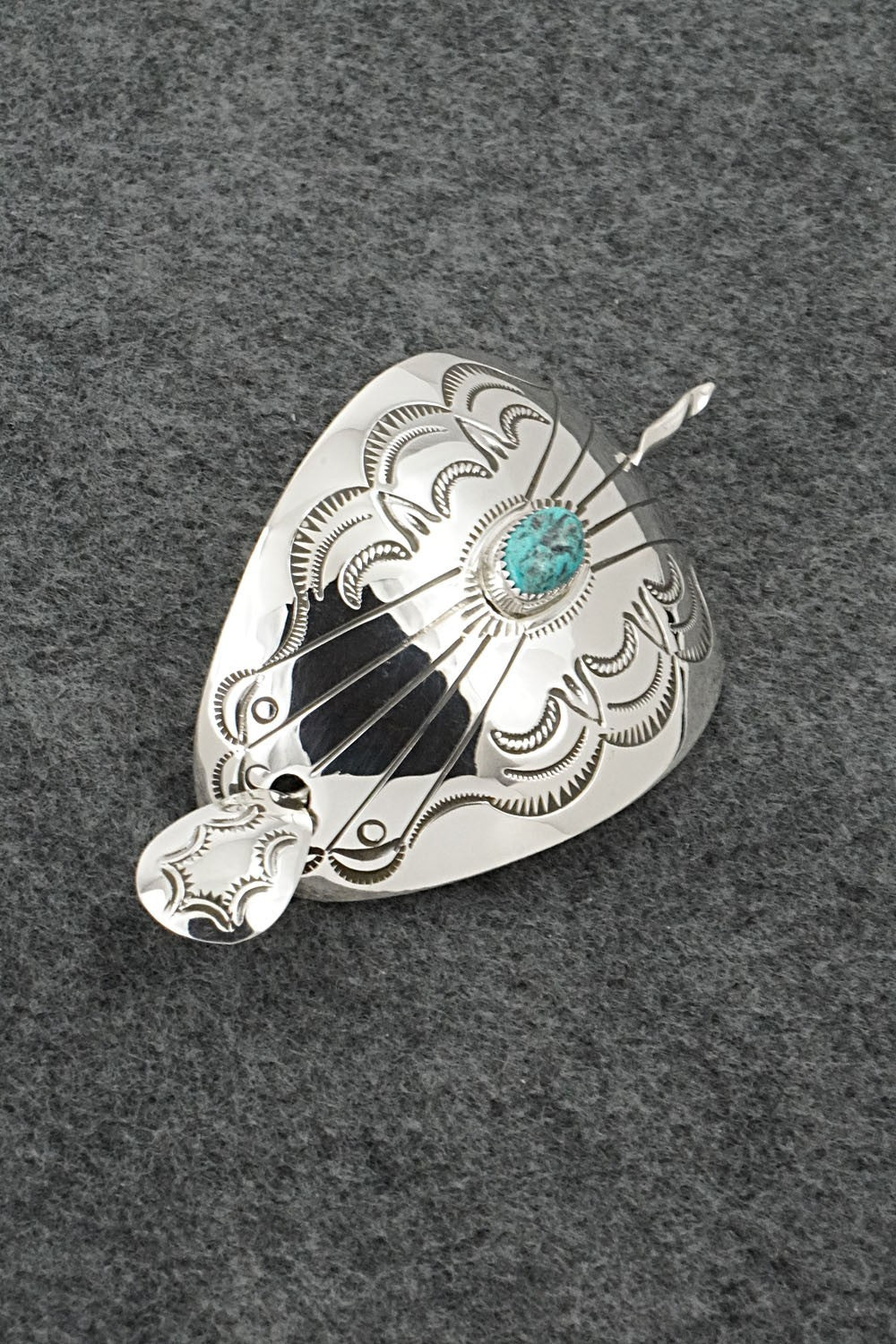 Turquoise & Sterling Silver Hair Pin - Jolene Begay