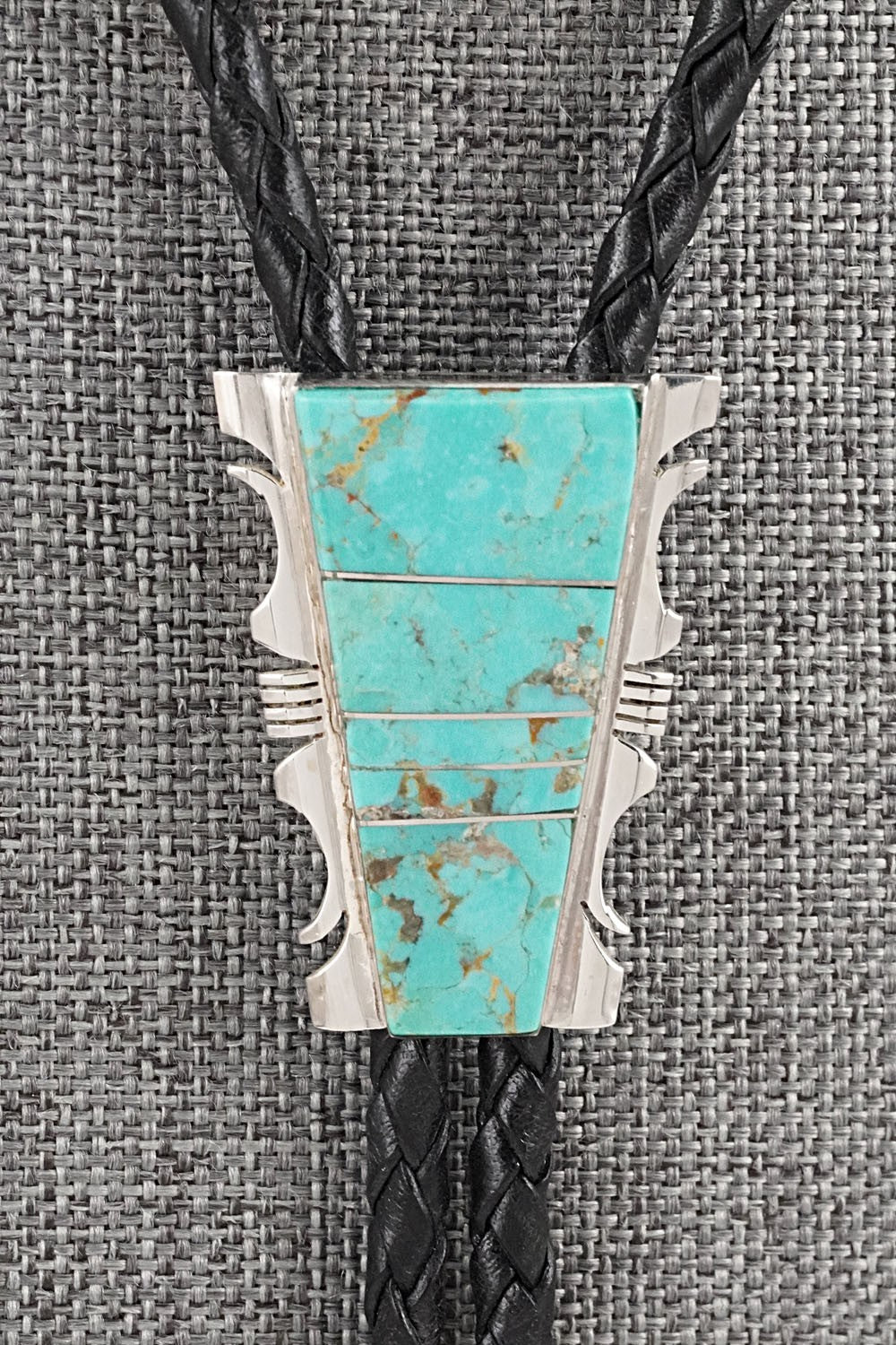 Turquoise & Sterling Silver Bolo Tie - Steve Francisco