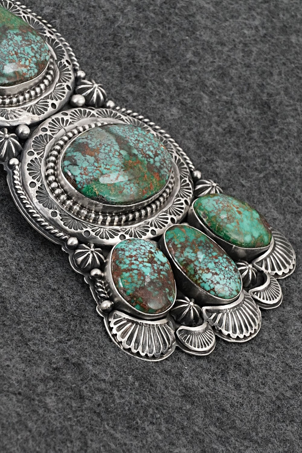 Turquoise & Sterling Silver Pendant - Mark Yazzie