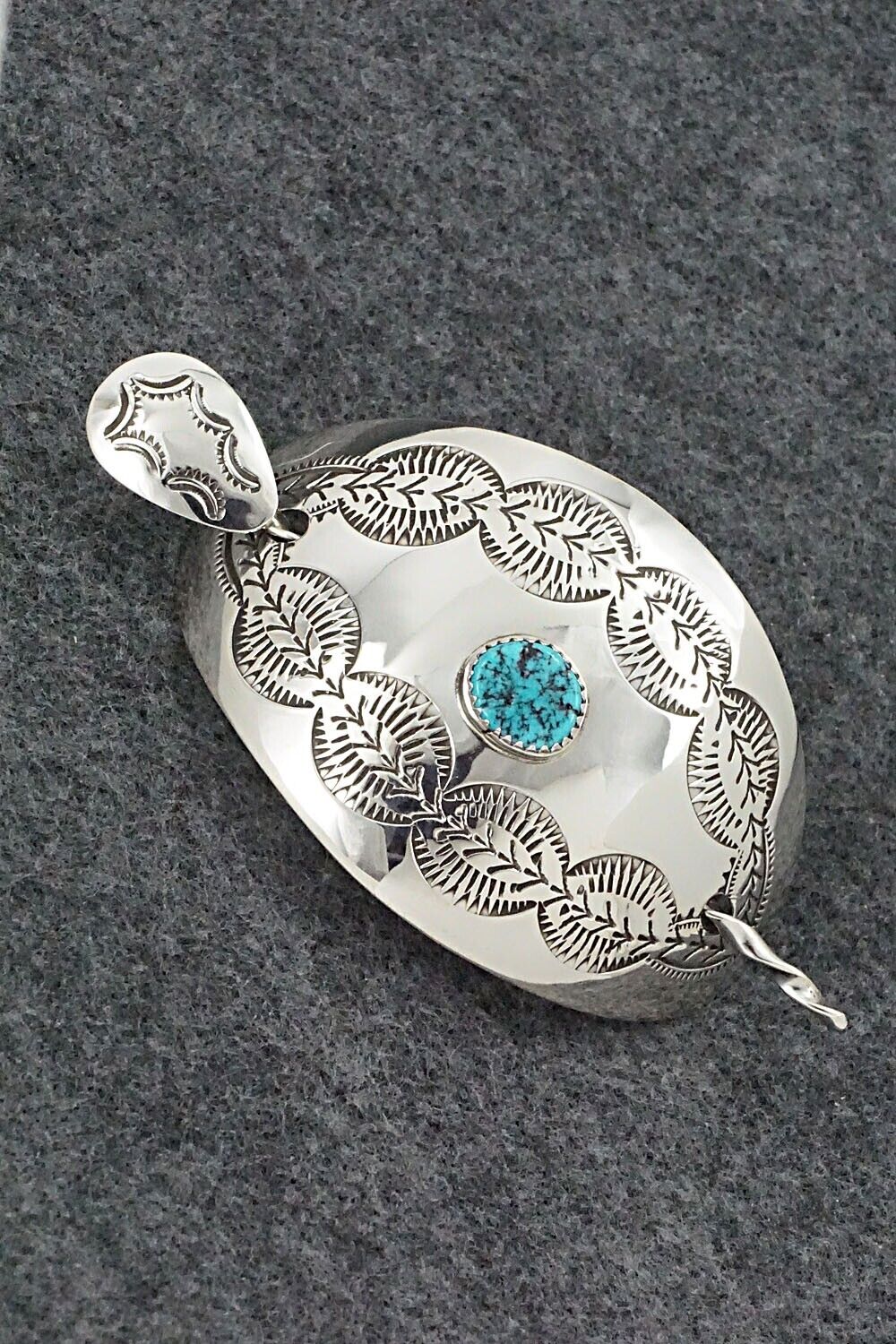 Turquoise & Sterling Silver Hair Pin - Jolene Begay
