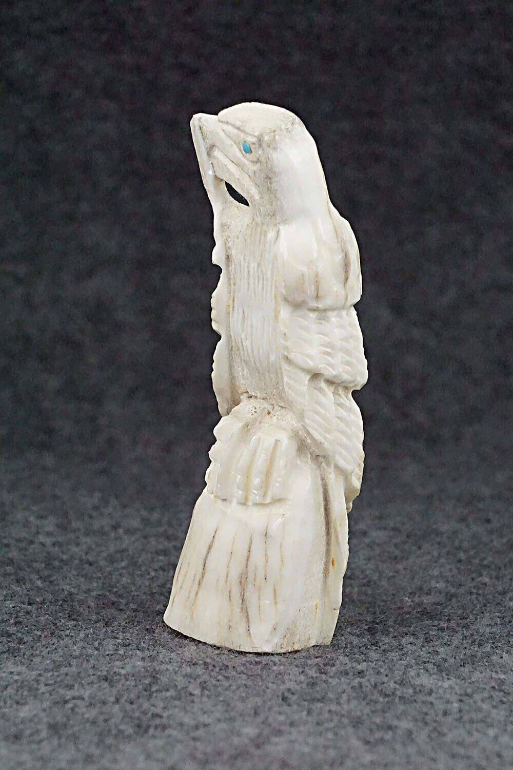 Eagle Zuni Fetish Carving - Jerrold Lahaleon