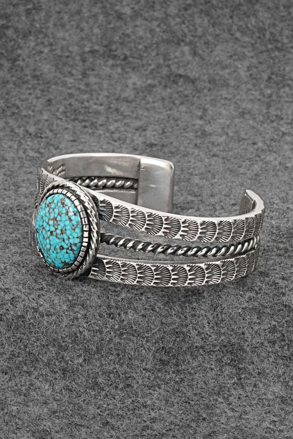 Turquoise and Sterling Silver Bracelet - Roland Dixson