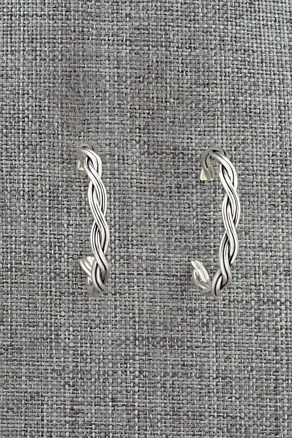 Sterling Silver Hoop Earrings - Elaine Tahe