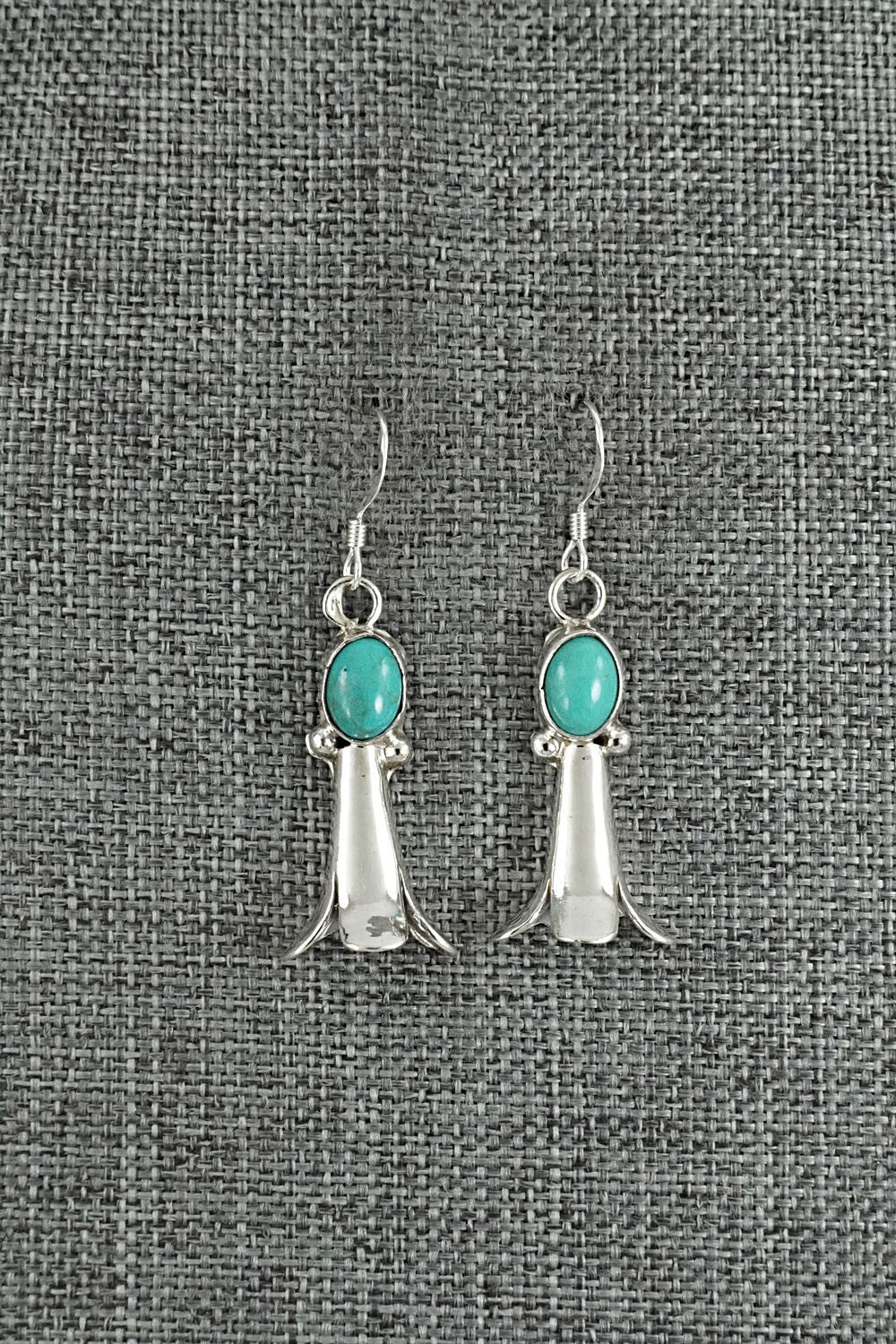 Turquoise & Sterling Silver Earrings - Robinson Martinez