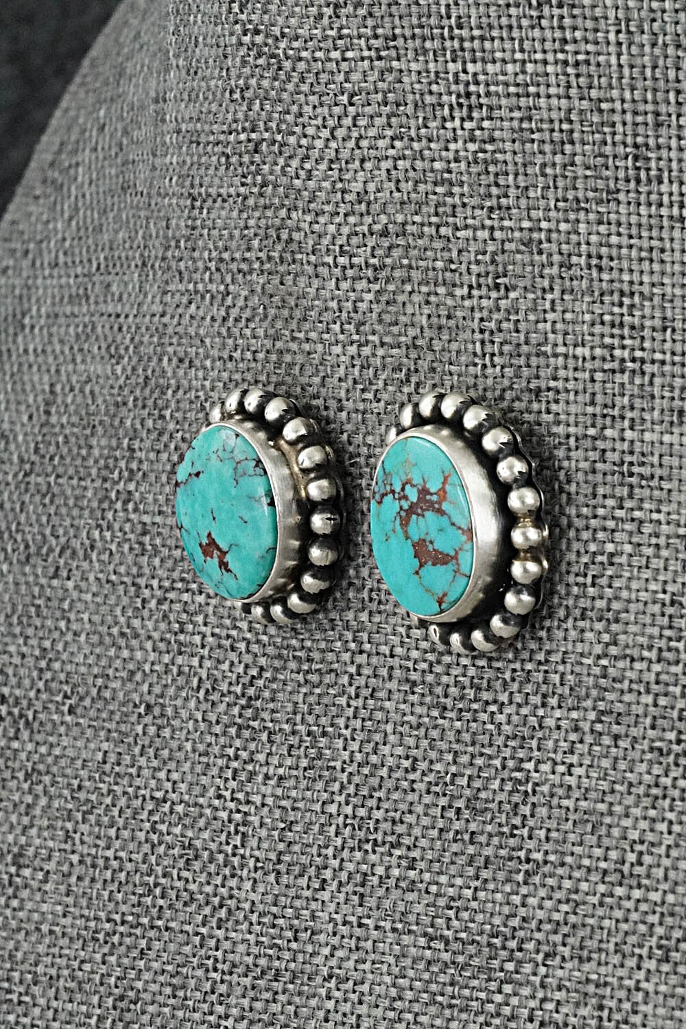 Turquoise & Sterling Silver Pendant and Earrings Set - Paul Livingston