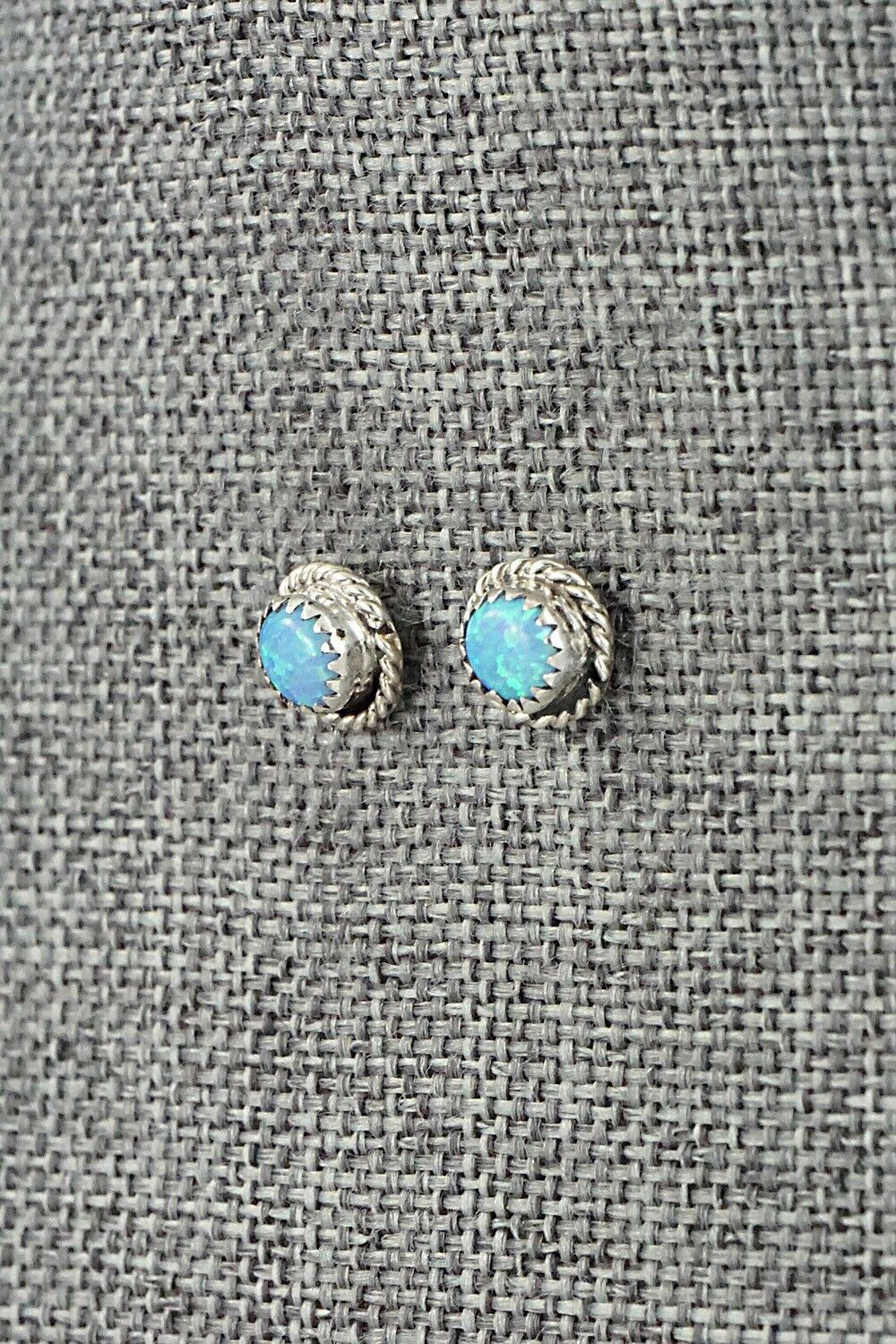 Opalite & Sterling Silver Earrings - Larson Chee