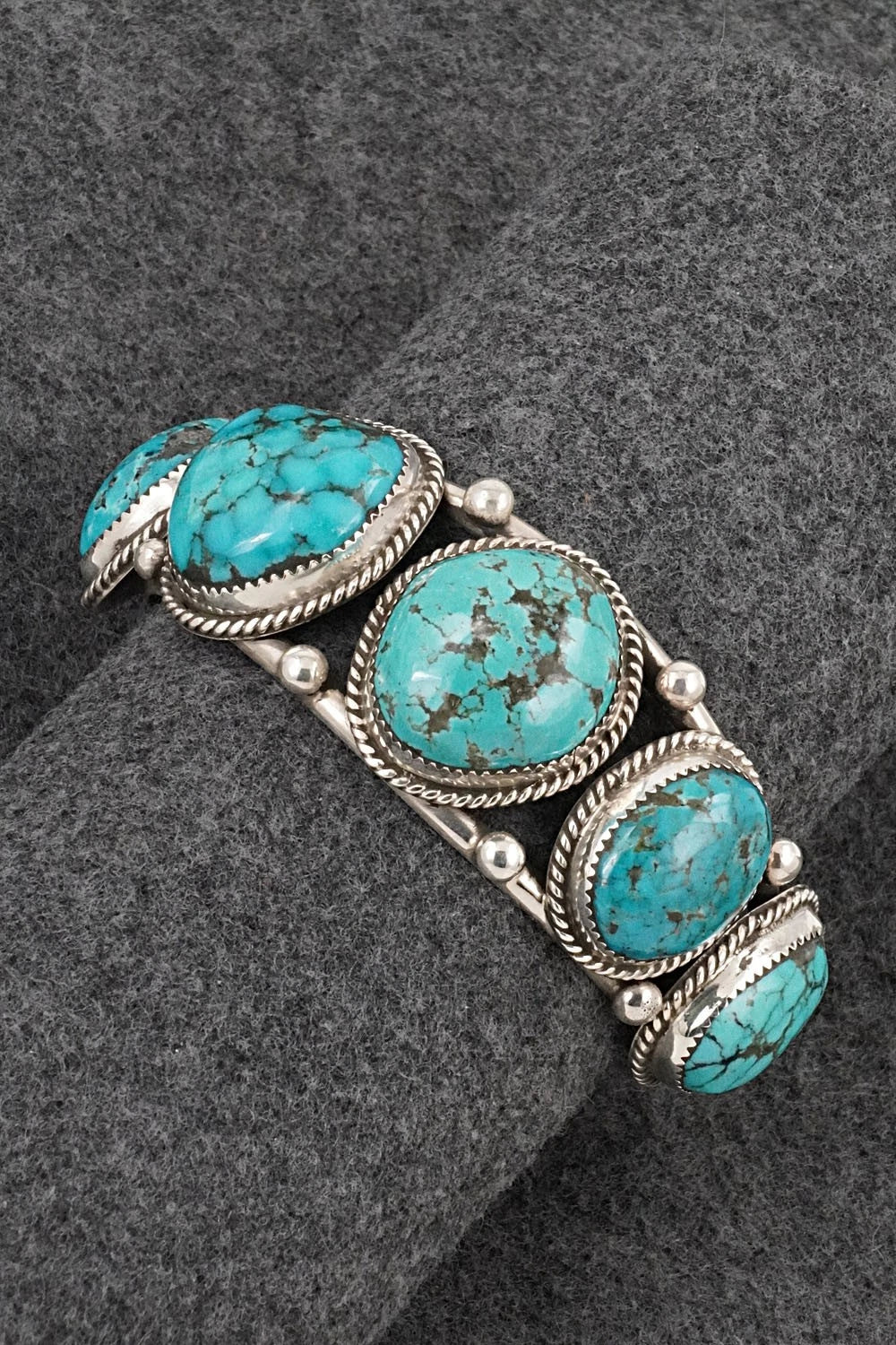 Turquoise & Sterling Silver Bracelet - Ray Nez