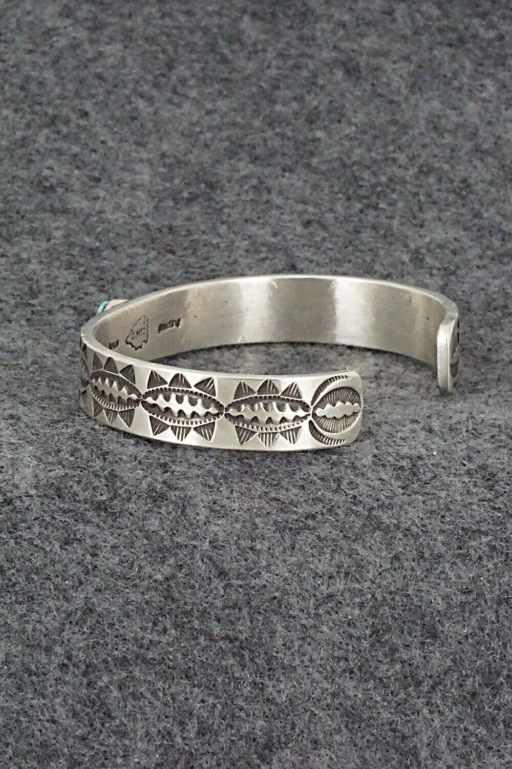 Turquoise and Sterling Silver Bracelet - Calvin Martinez