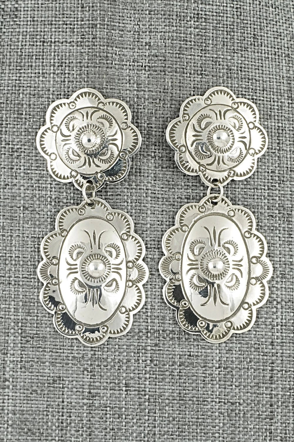 Sterling Silver Earrings - Bertha Begay