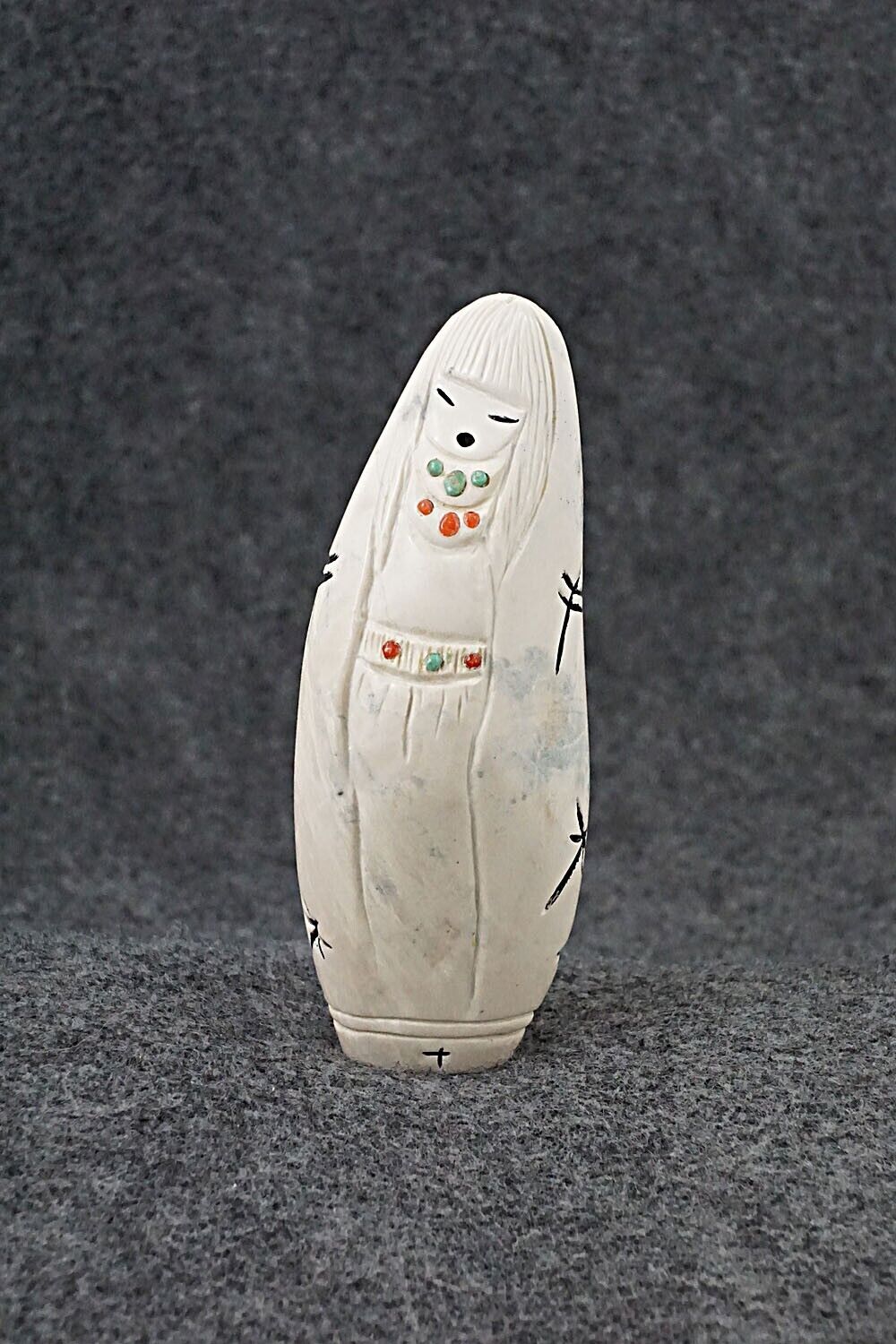 Corn Maiden Zuni Fetish Carving - Sandra Quandelacy