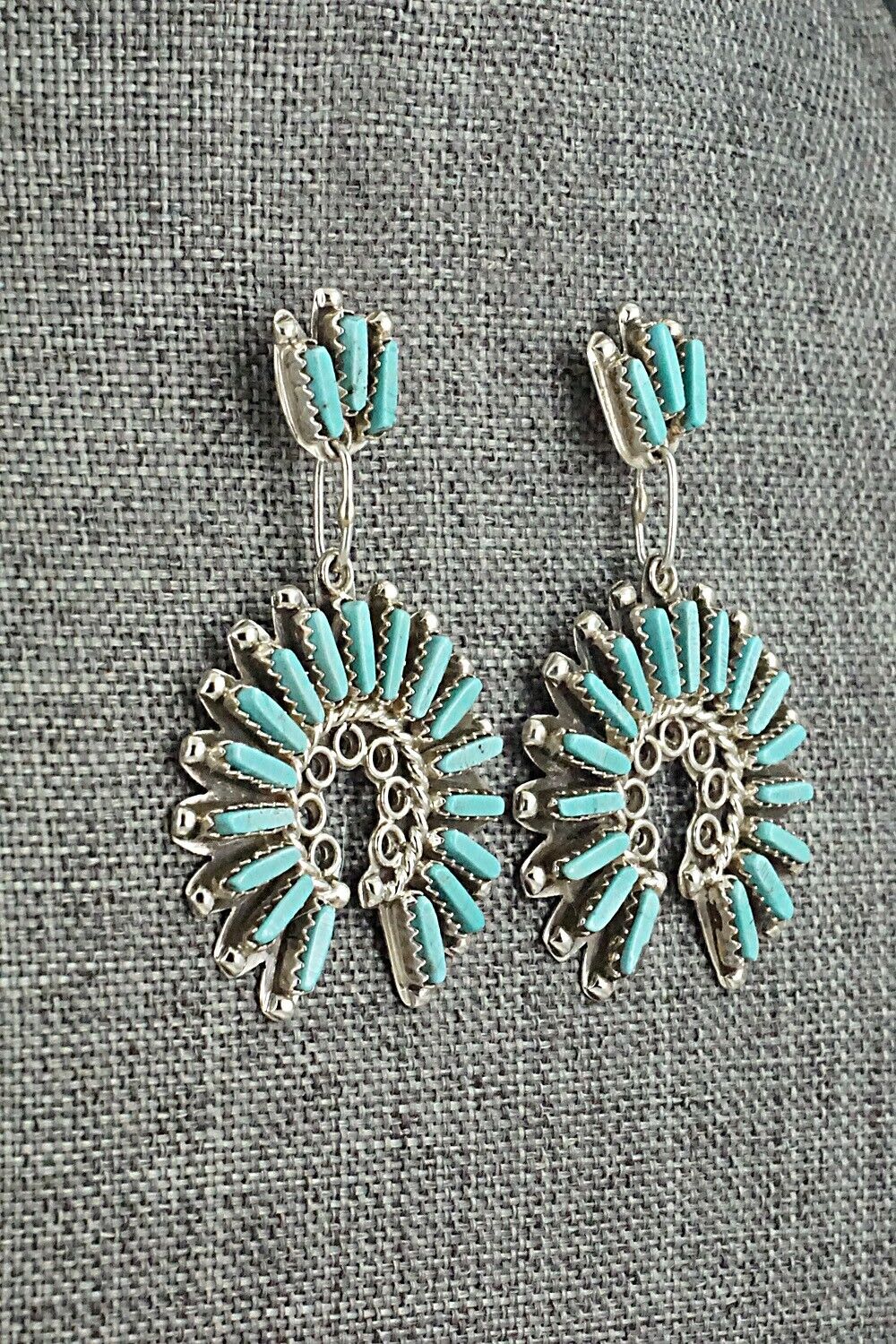 Turquoise & Sterling Silver Earrings - Charlie John