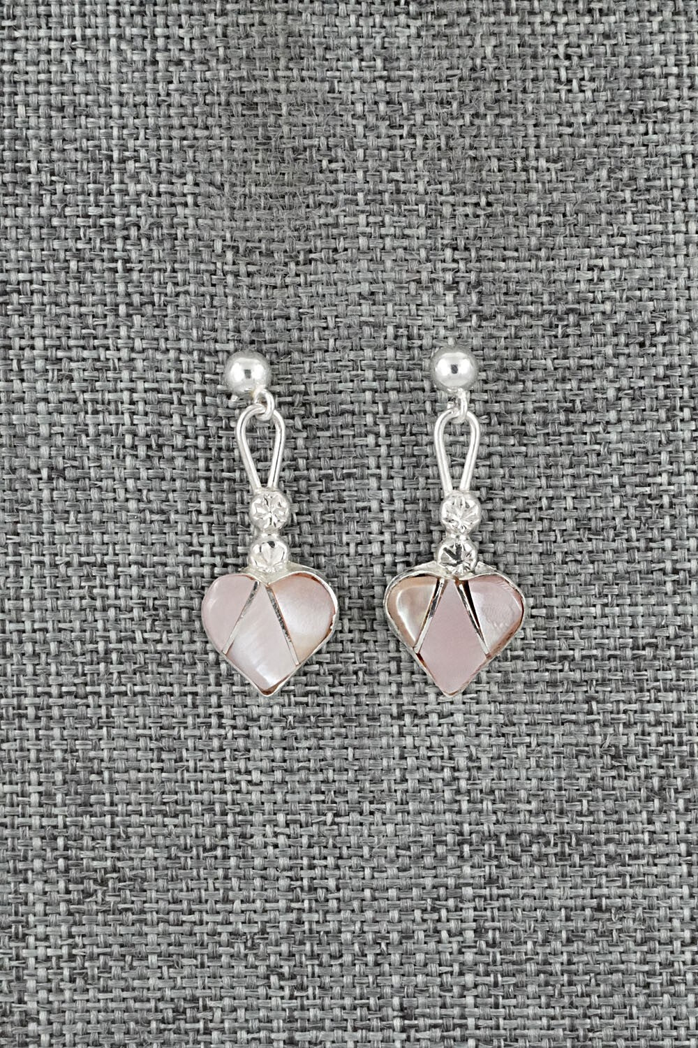 Mother of Pearl Inlay & Sterling Silver Earrings - Ola Eriacho