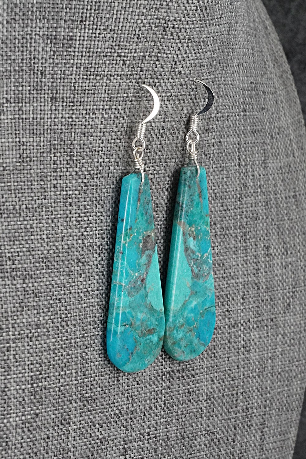 Turquoise & Sterling Silver Earrings - Tammy Nolcot