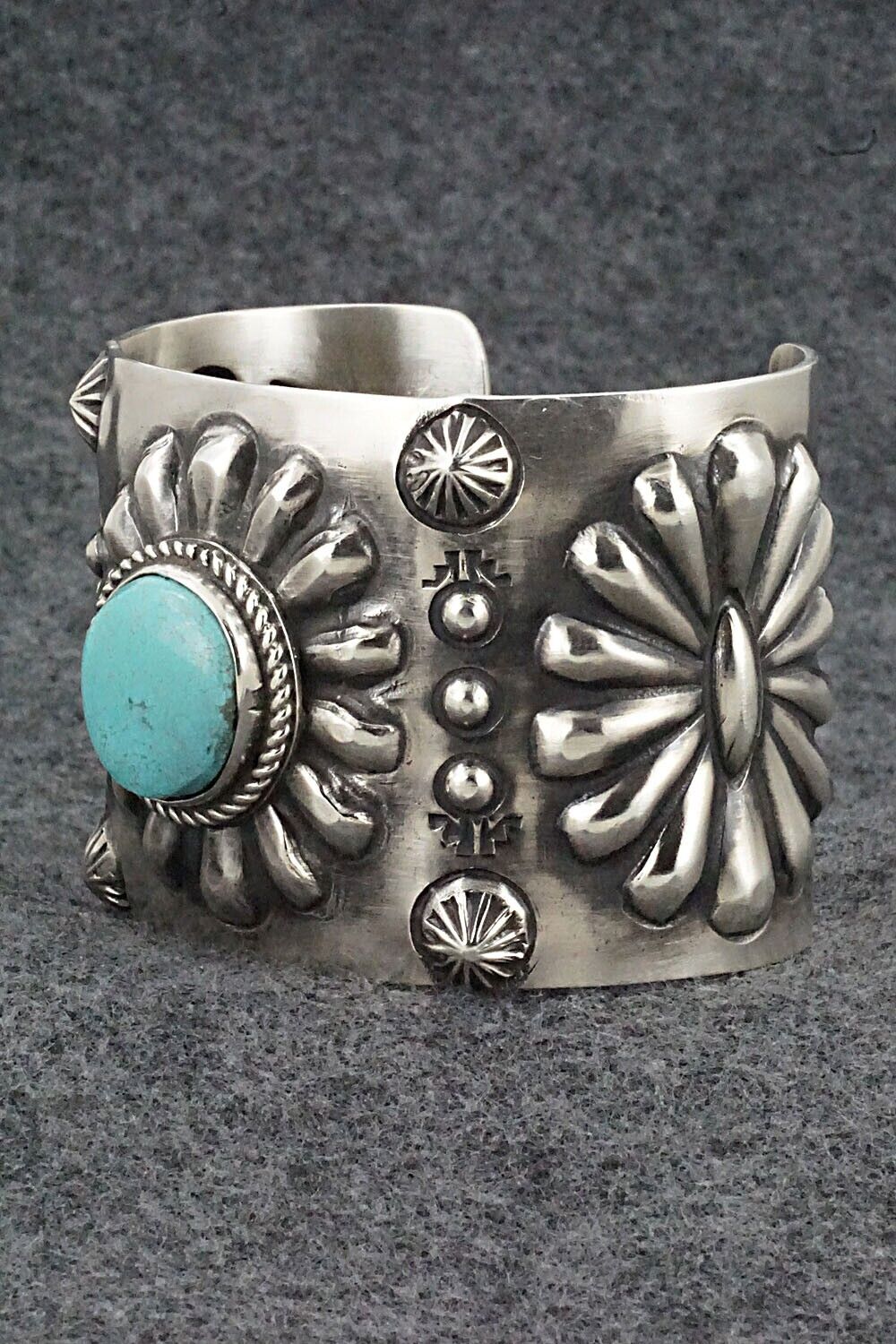 Turquoise & Sterling Silver Bracelet - Elvira Bill