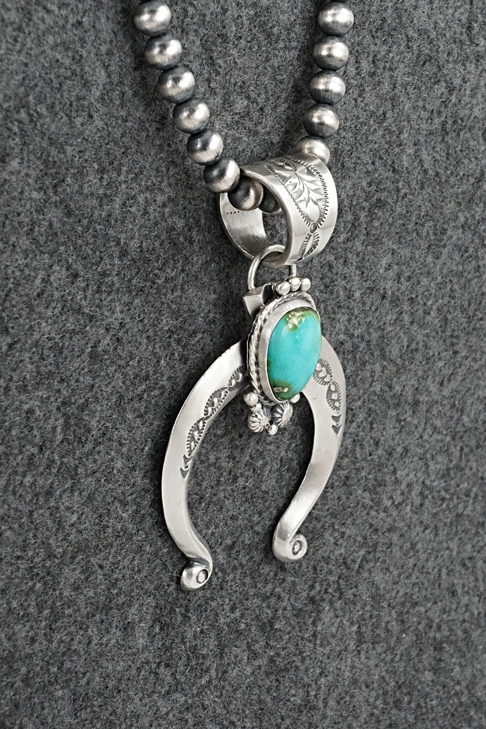 Turquoise & Sterling Silver Necklace - Samuel Yellowhair