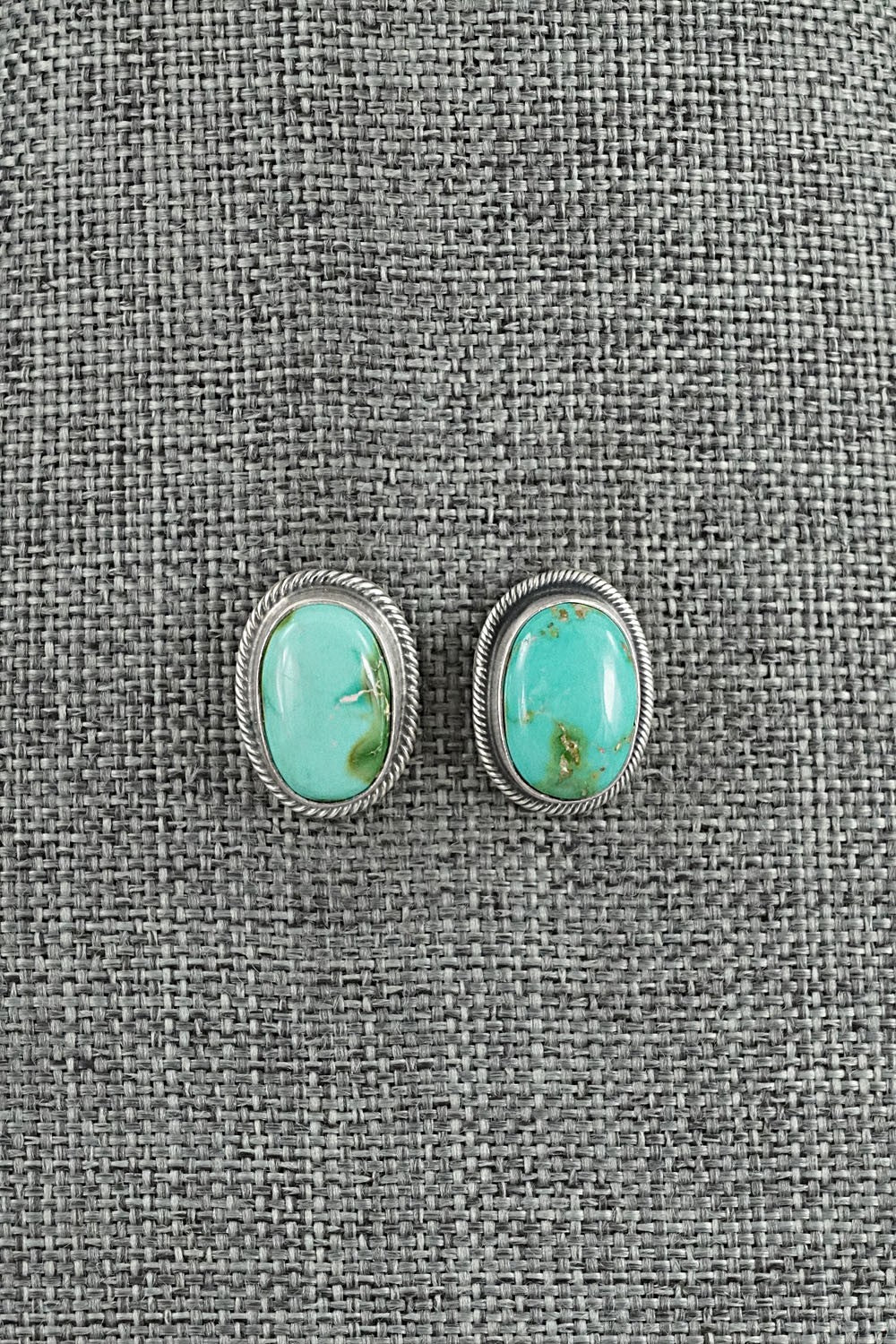 Turquoise & Sterling Silver Necklace and Earrings Set - Darrin Livingston