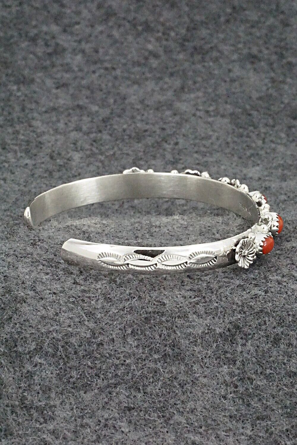 Coral & Sterling Silver Bracelet - Harris Largo