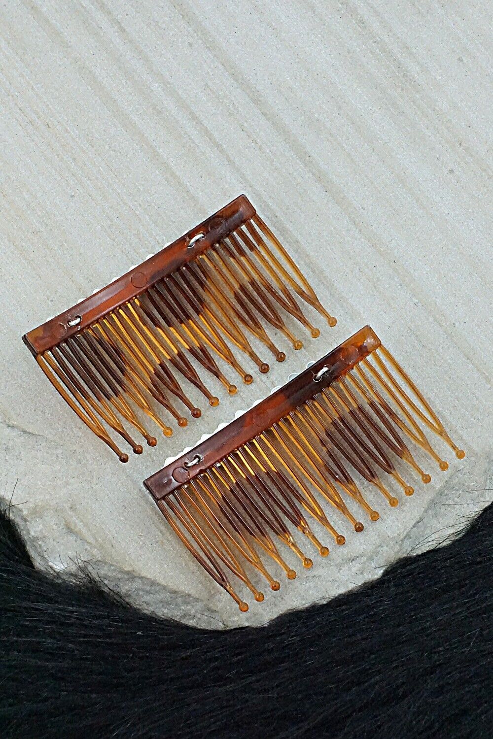 Turquoise & Sterling Silver Hair Combs - Martin Muskett