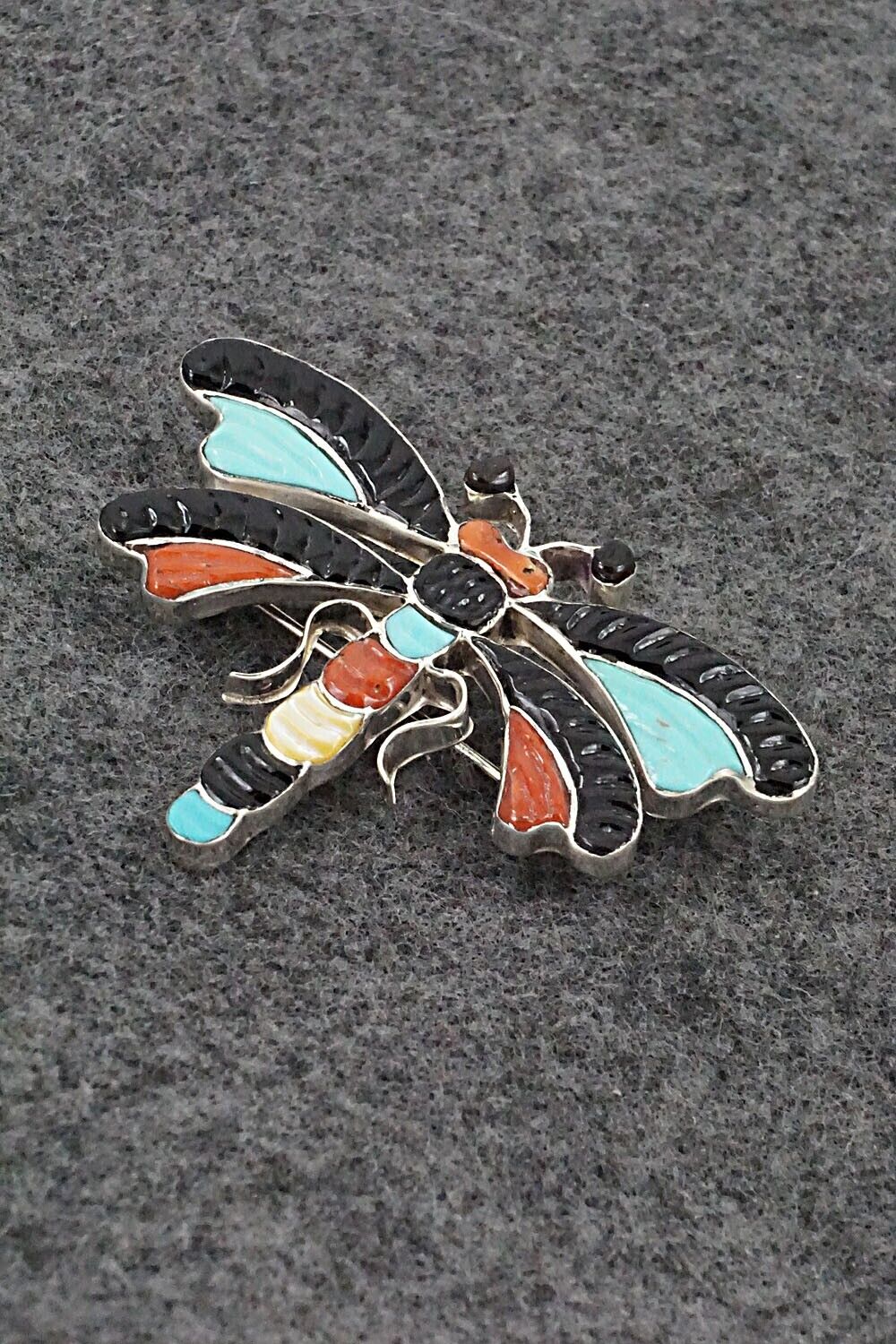 Multi-Stone and Sterling Silver Pendant/Pin - Tamera Pinto