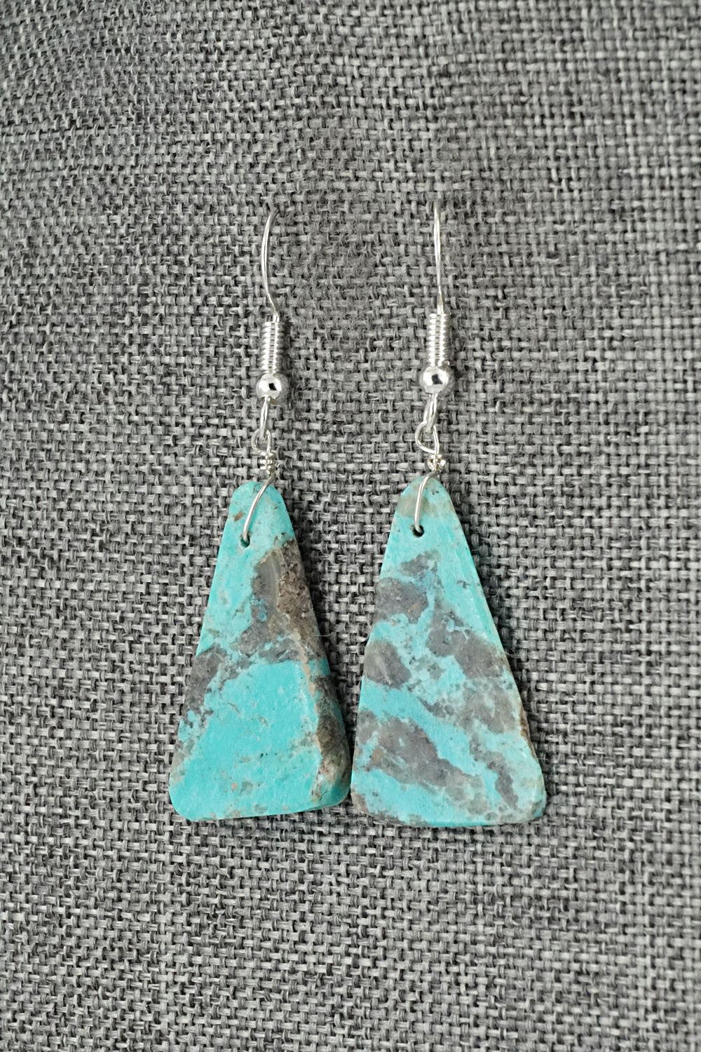 Turquoise & Sterling Silver Earrings - Louise Pete