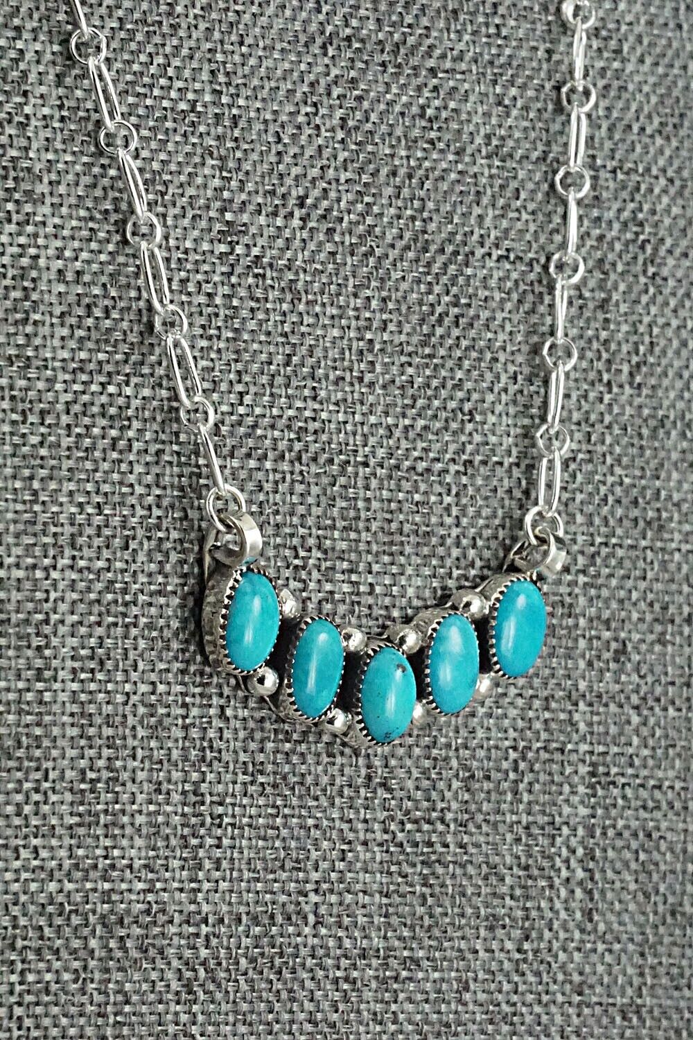 Turquoise & Sterling Silver Necklace - Kimberly Yazzie