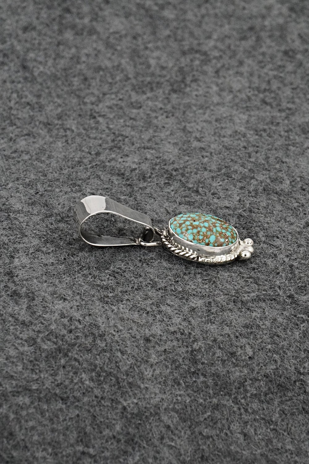 Turquoise & Sterling Silver Pendant - Rena Begay