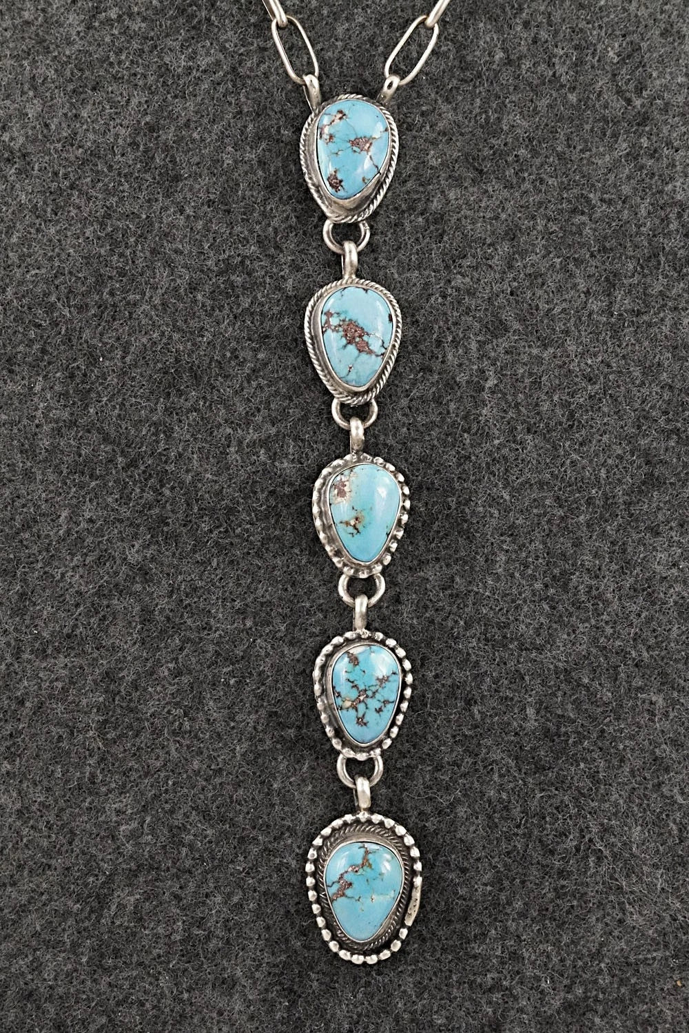 Turquoise & Sterling Silver Necklace - Bobby Johnson