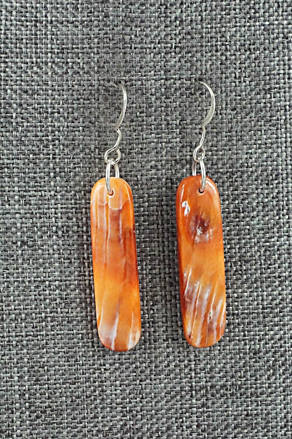 Spiny Oyster & Sterling Silver Earrings - Jesus Espino