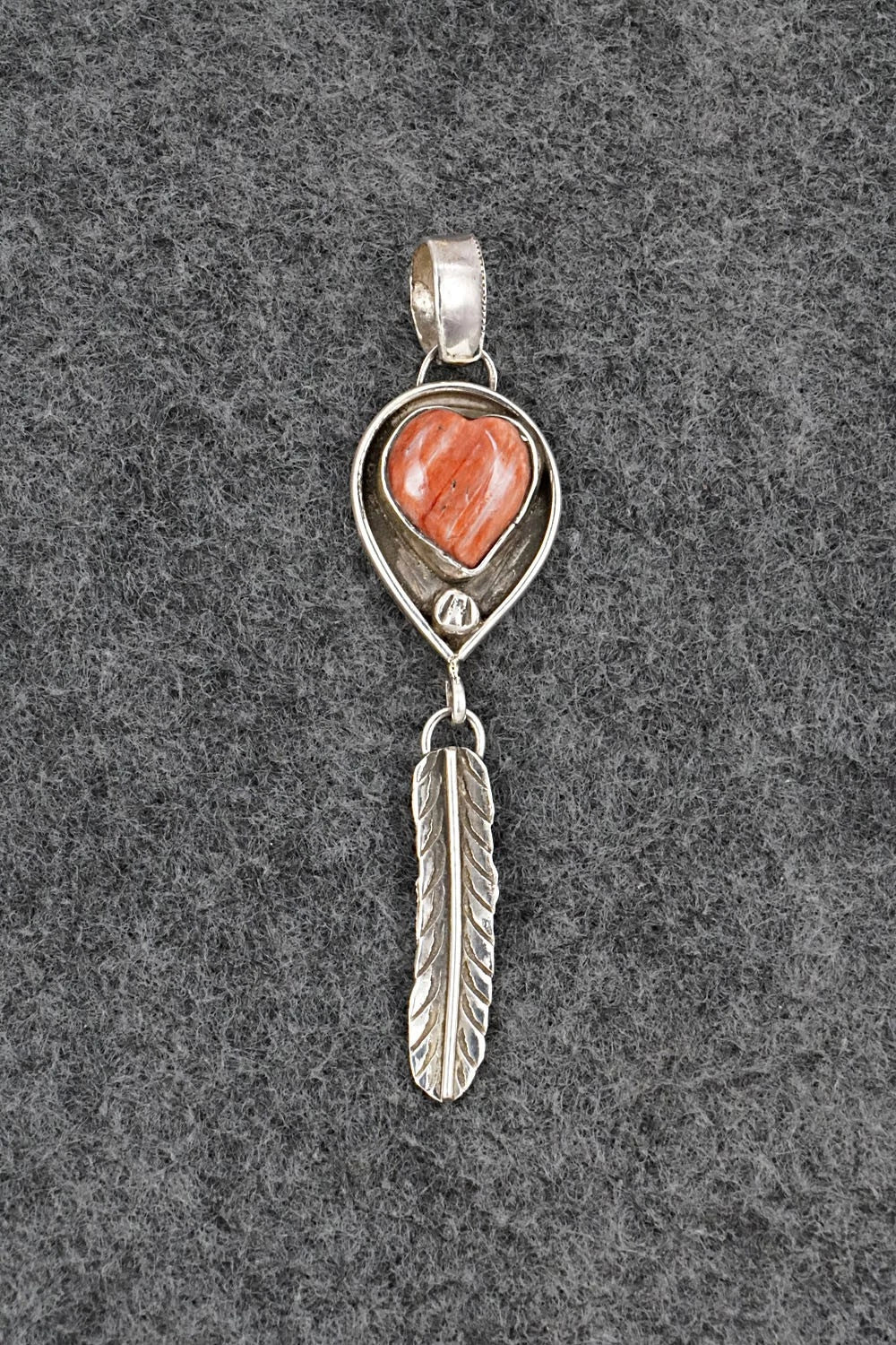 Spiny Oyster & Sterling Silver Pendant - Priscilla Reeder