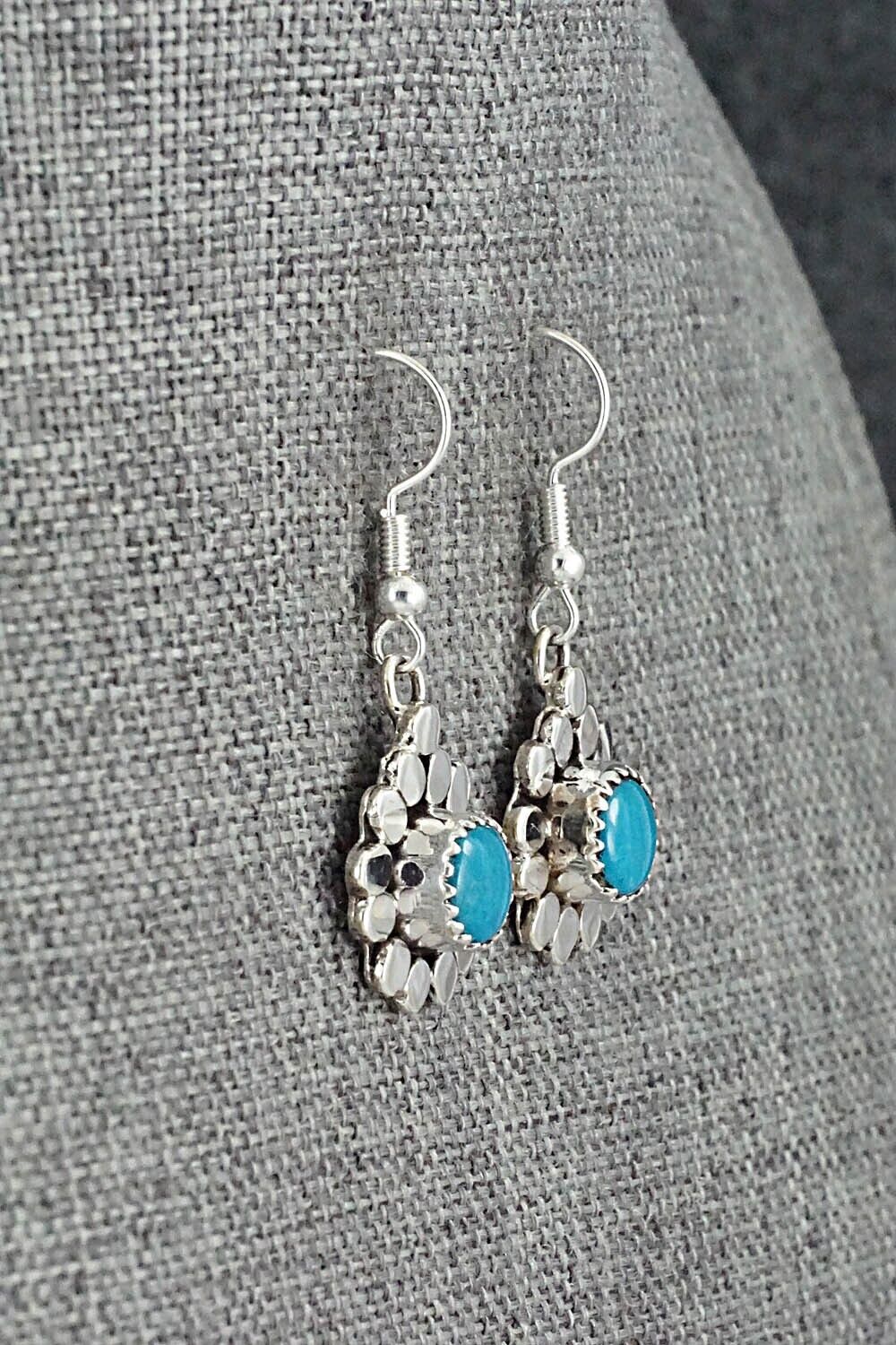 Turquoise & Sterling Silver Earrings - Sandra Parkett