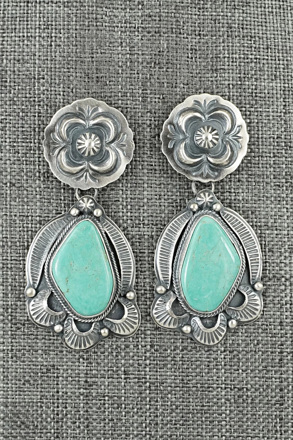 Turquoise & Sterling Silver Earrings - Randy Boyd