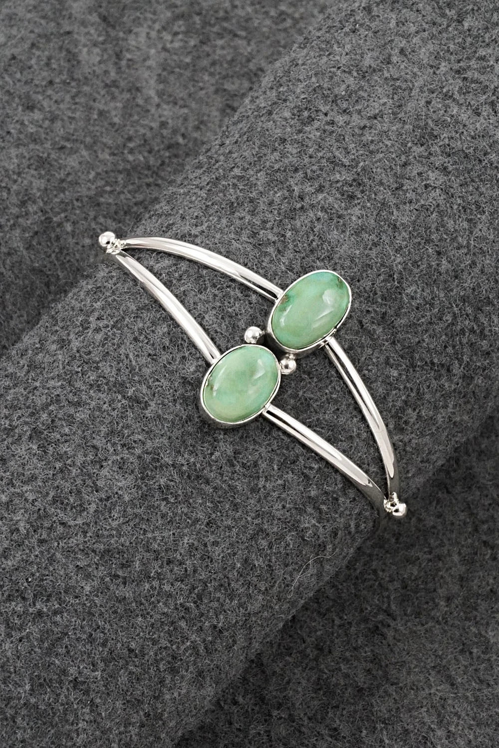 Turquoise & Sterling Silver Bracelet - Eugene Gruber