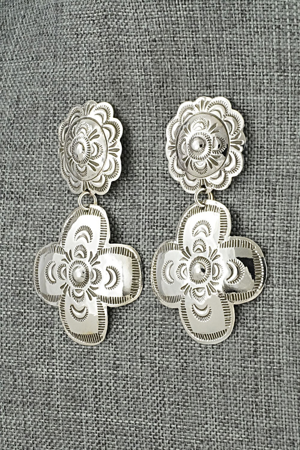 Sterling Silver Earrings - Bertha Begay