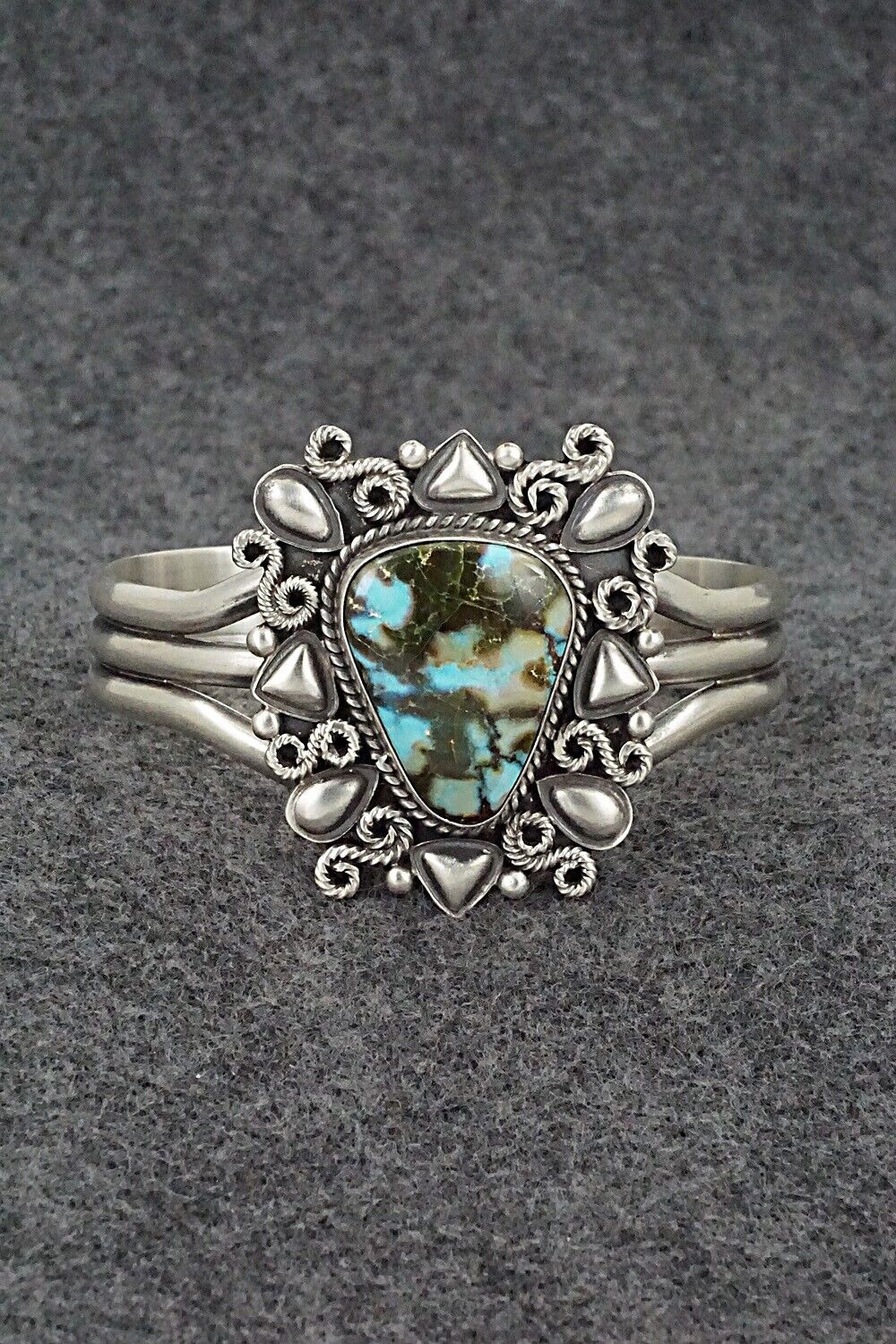 Turquoise & Sterling Silver Bracelet - Derrick Gordon
