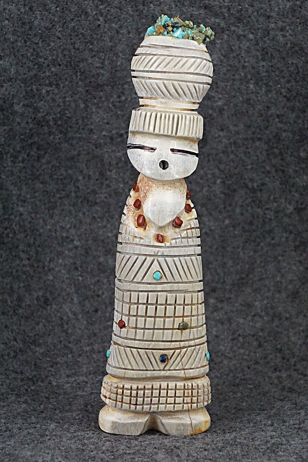 Corn Maiden Zuni Fetish Carving - Carl Etsate