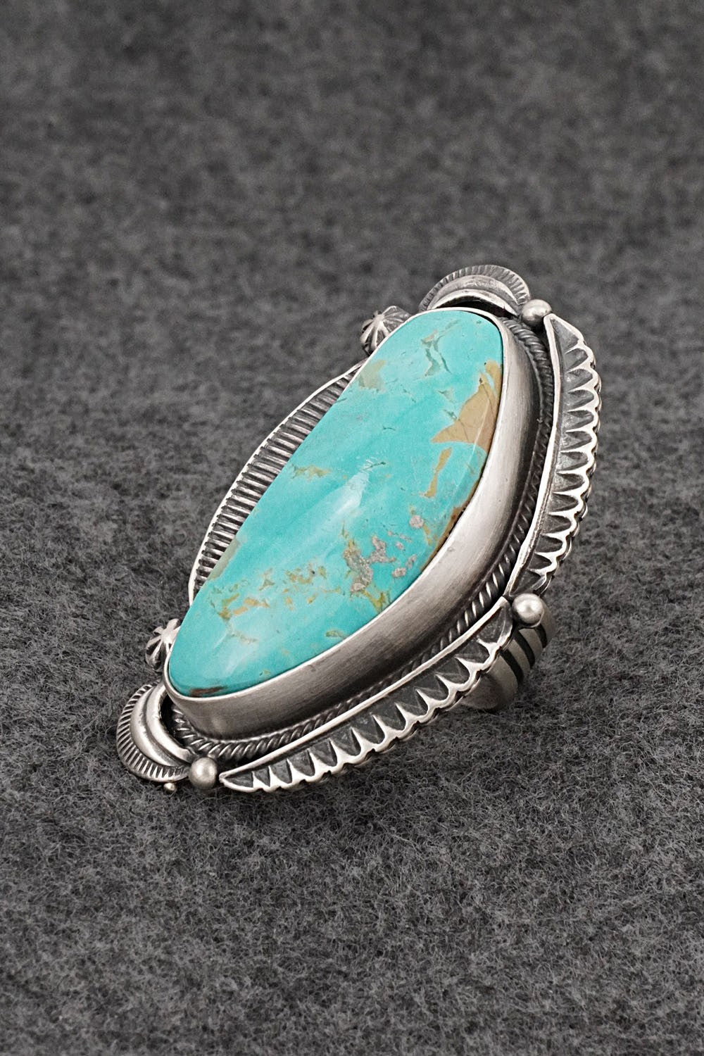 Turquoise & Sterling Silver Ring - Randy Boyd - Size 6.5