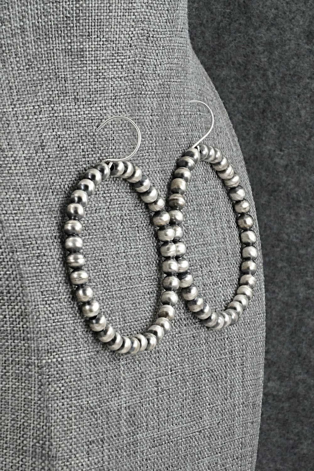 Sterling Silver Navajo Pearl Earrings - Bryannen Halwood
