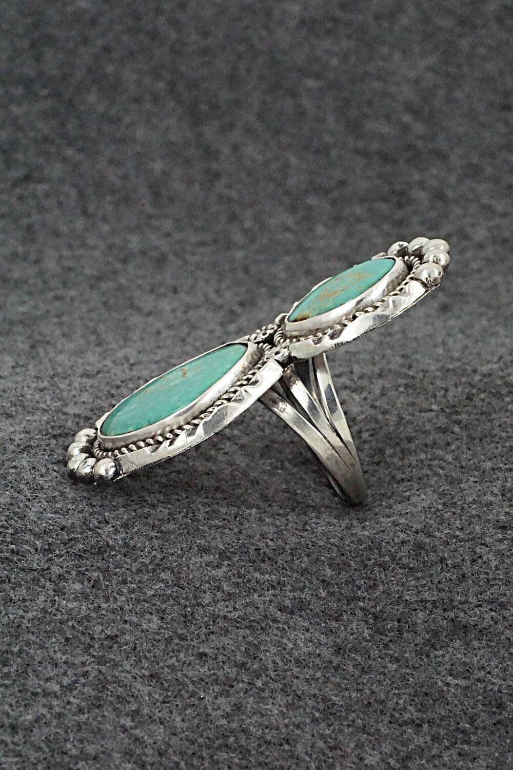 Turquoise & Sterling Silver Ring - Mike Platero - Size 10