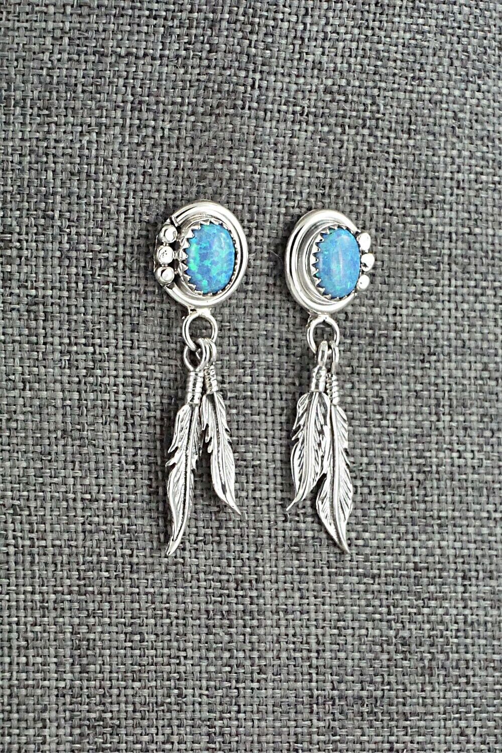 Opalite & Sterling Silver Earrings - Rita Largo