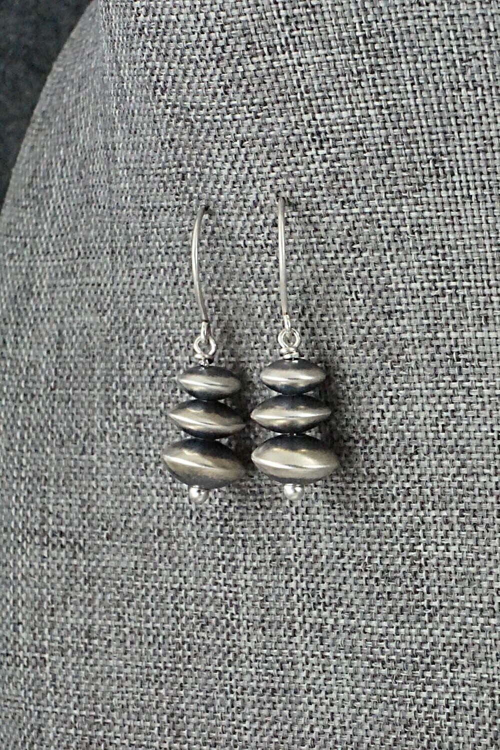 Sterling Silver Navajo Pearl Earrings - Bryannen Halwood