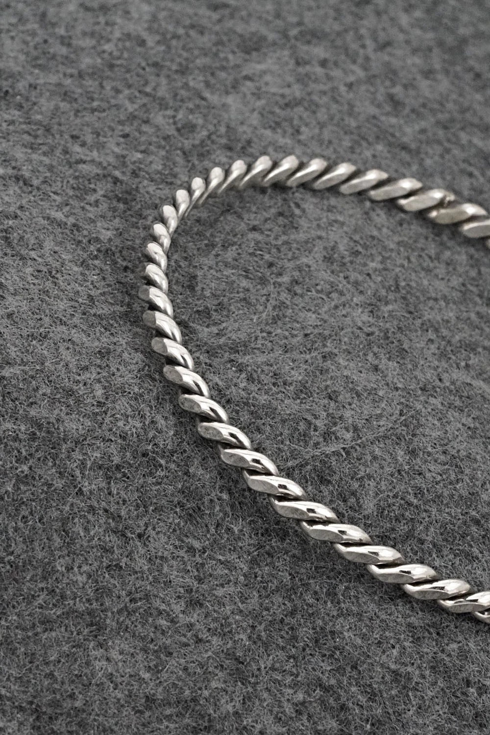 Sterling Silver Bangle Bracelet - Elaine Tahe