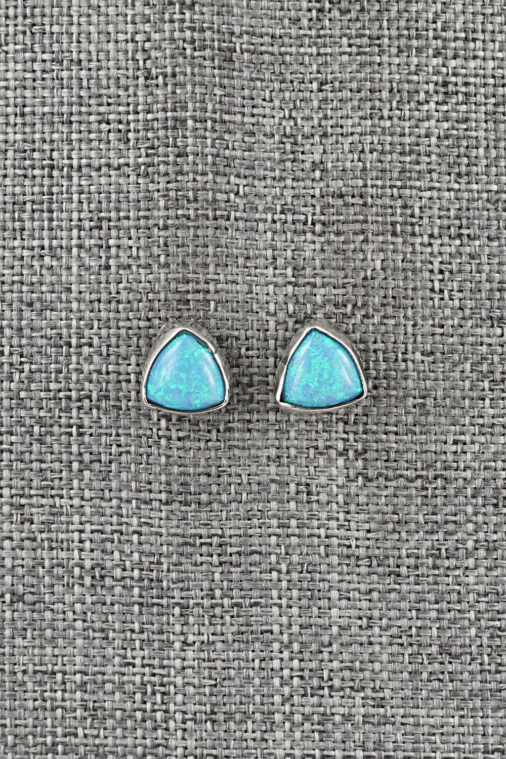 Opalite & Sterling Silver Earrings - Gerald Joe