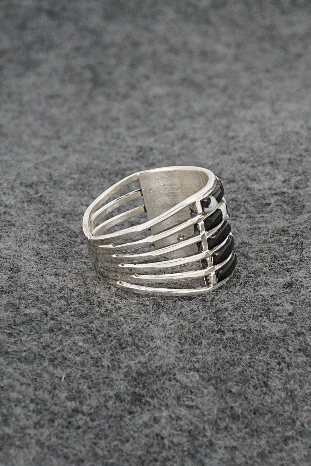 White Buffalo & Sterling Silver Ring - Jamie Johnson - Size 9