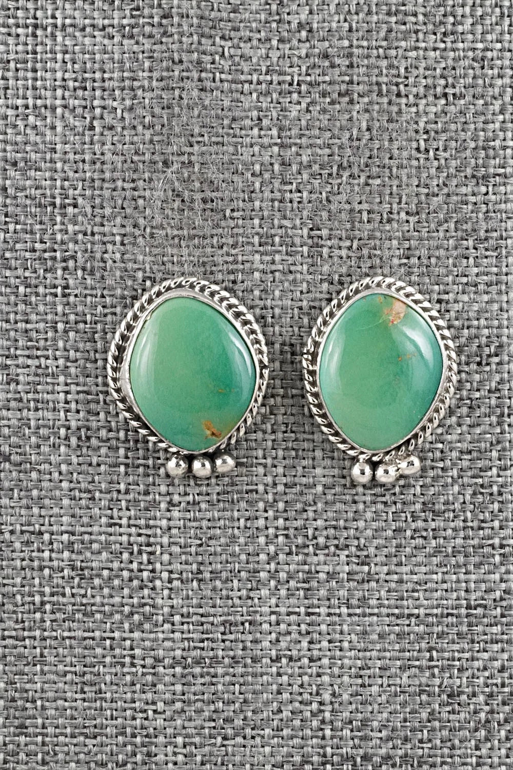 Turquoise & Sterling Silver Earrings - Rosemary Saunders