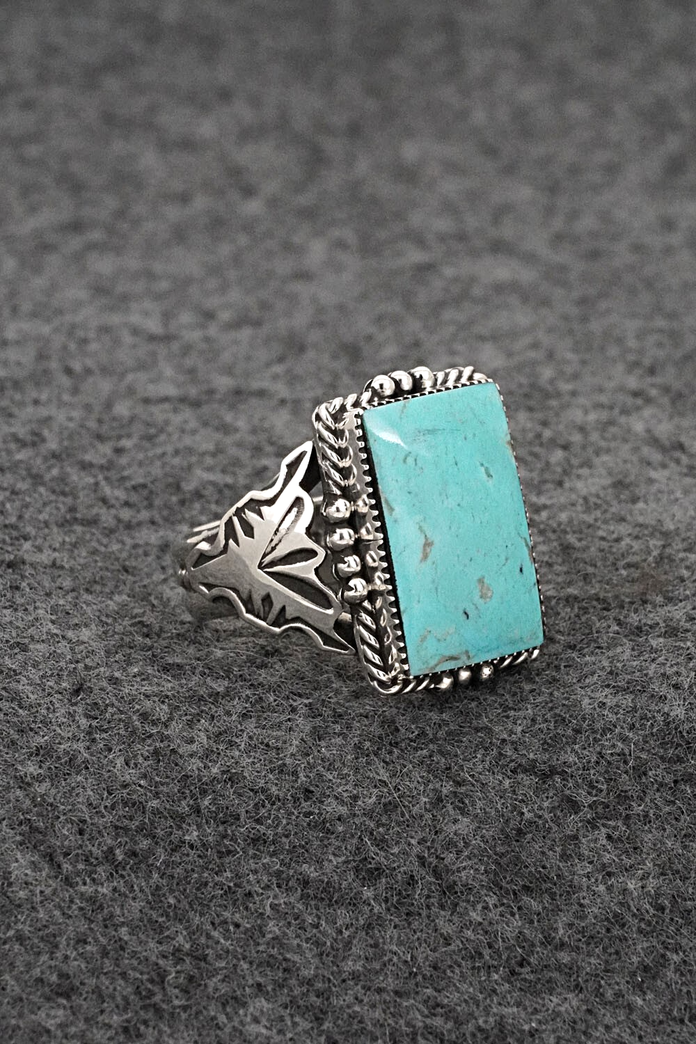 Turquoise & Sterling Silver Ring - Gregg Yazzie - Size 9
