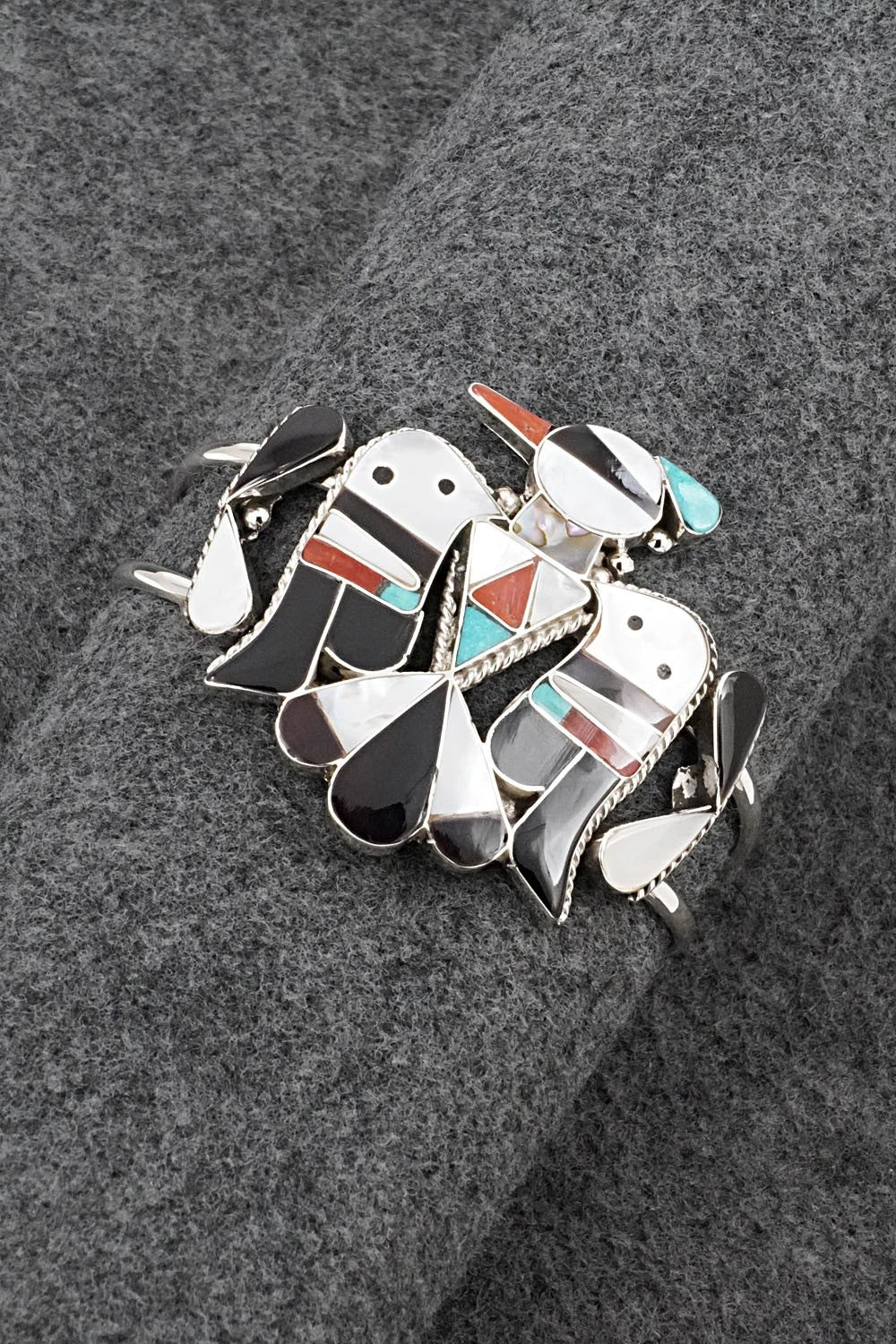 Multi-Stone & Sterling Silver Bracelet - Corraine Shack