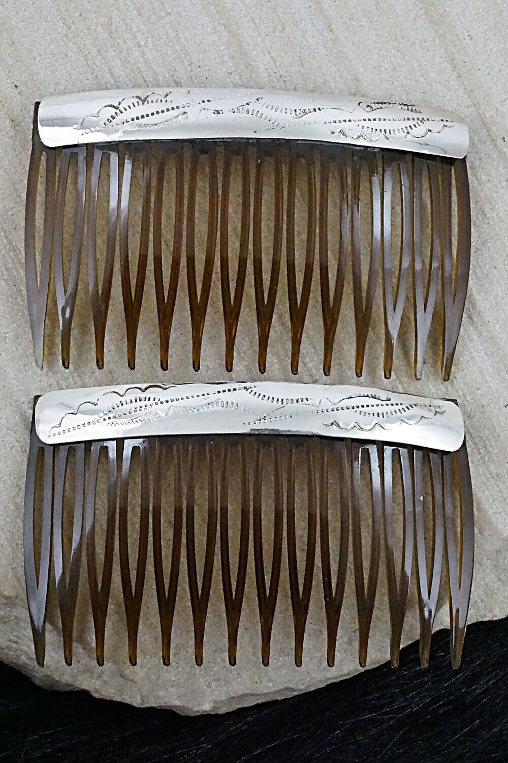 Sterling Silver Hair Combs - Randall Dalgai