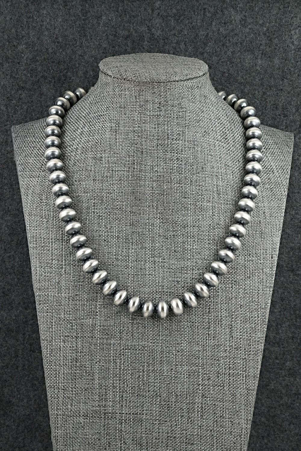 Sterling Silver Navajo Pearl Necklace 18" - Tonisha Haley