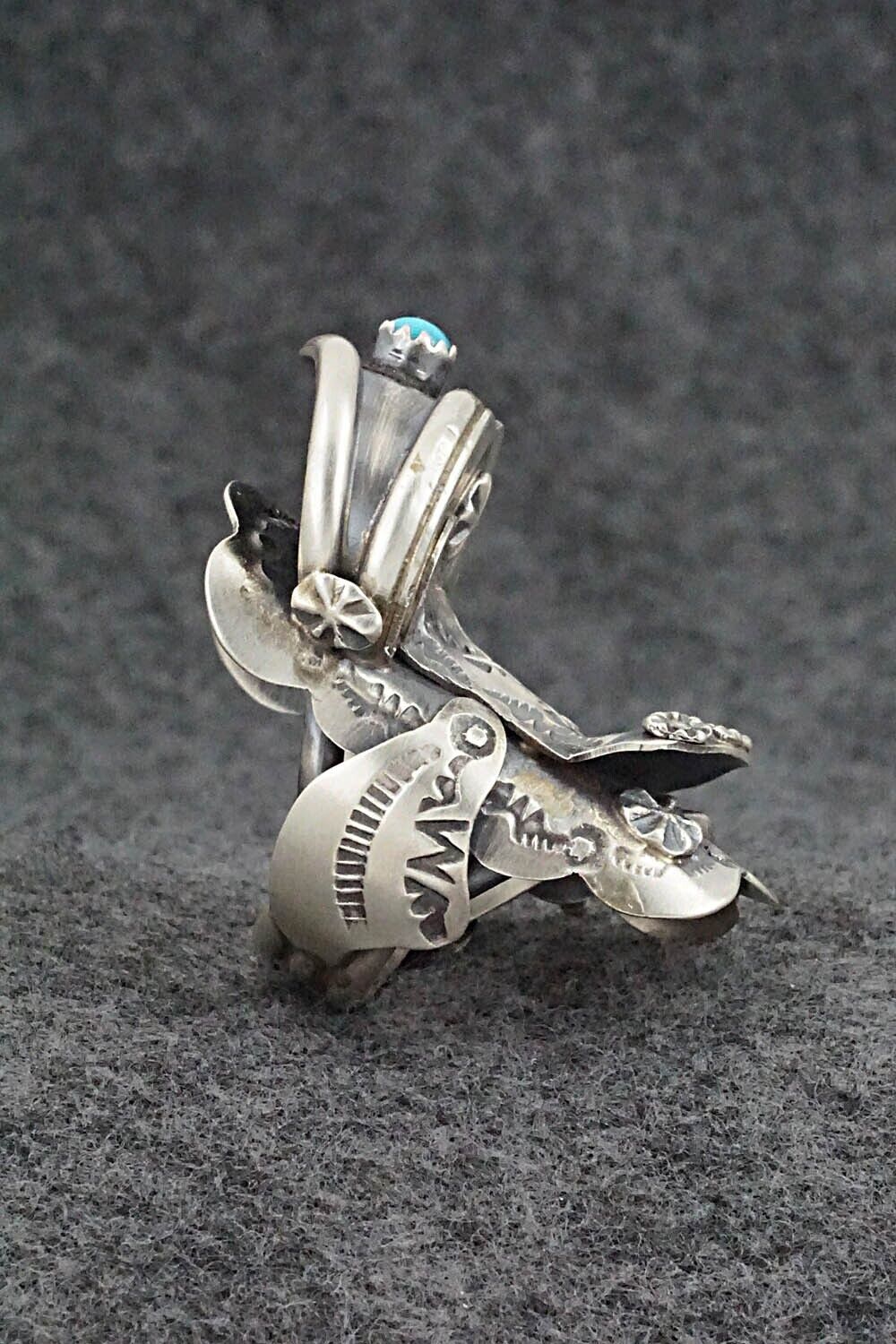 Turquoise & Sterling Silver Ring - Tim Yazzie - Size 9